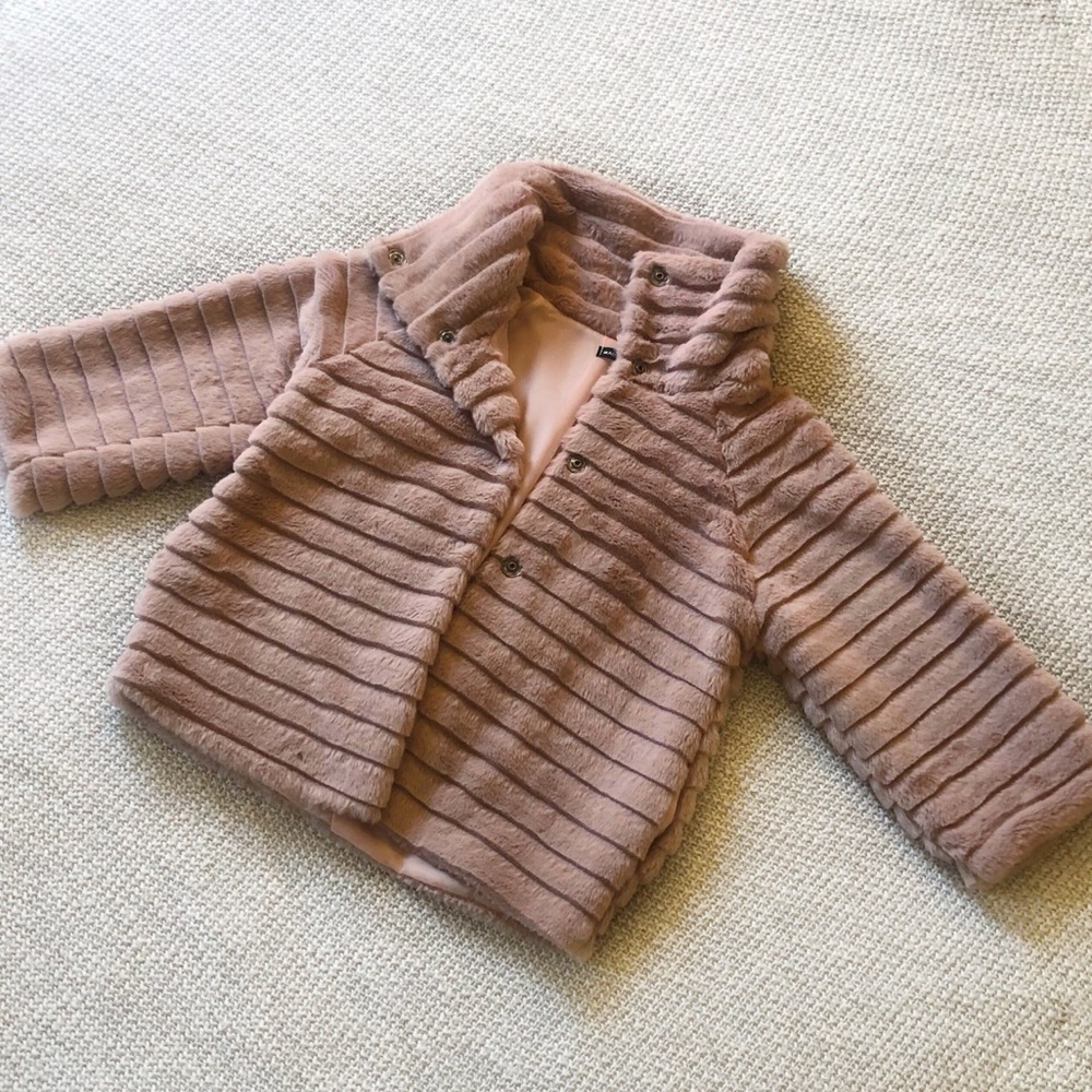 Fuzzy Pink Teddy Coat